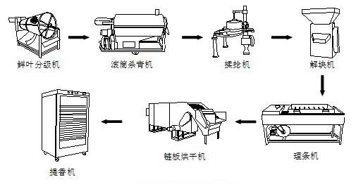 茶叶加工流程图