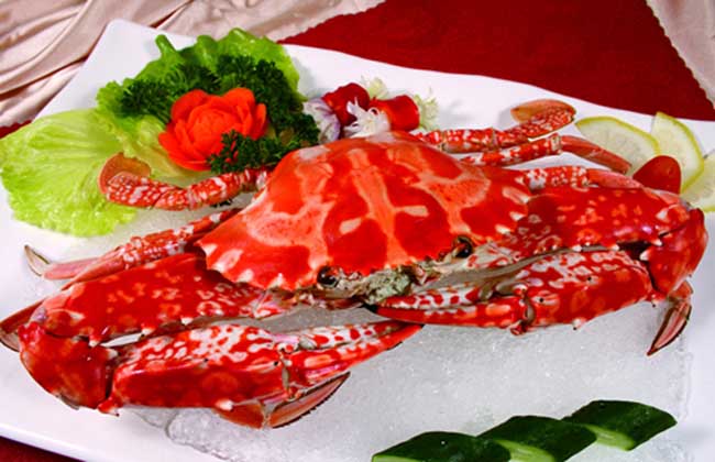 海南红蟹图片