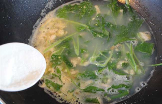 青菜豆丹汤